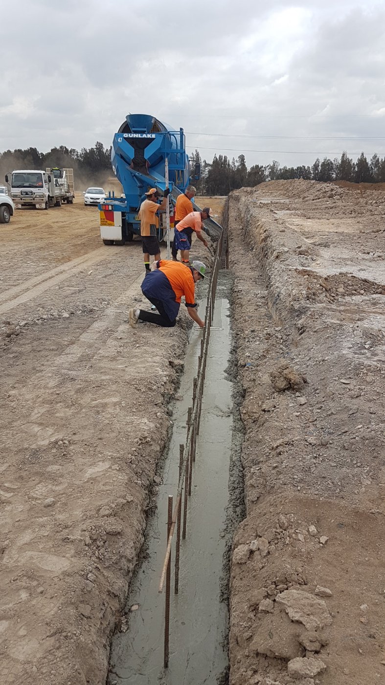 Footing preparation and reinforcement by the Urbanscapes team
