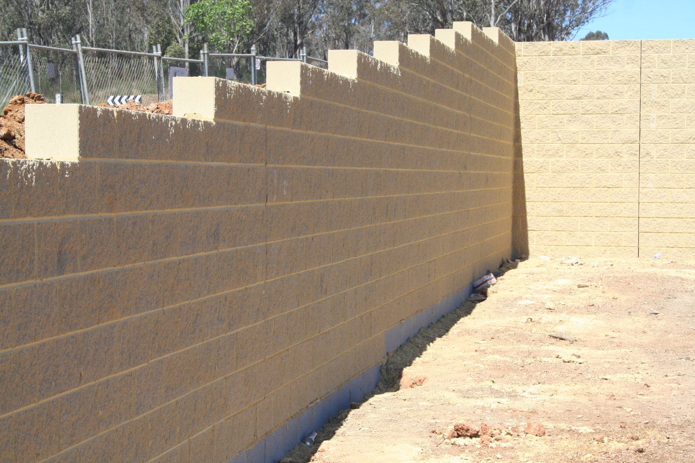 Core-Filled Block Walls installed by Urbanscapes