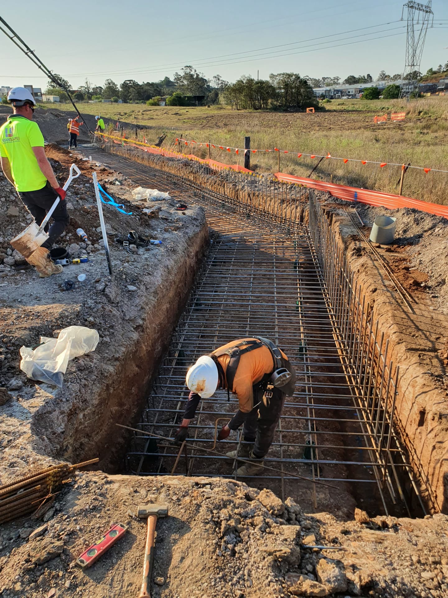 Urbanscapes retaining wall project on site
