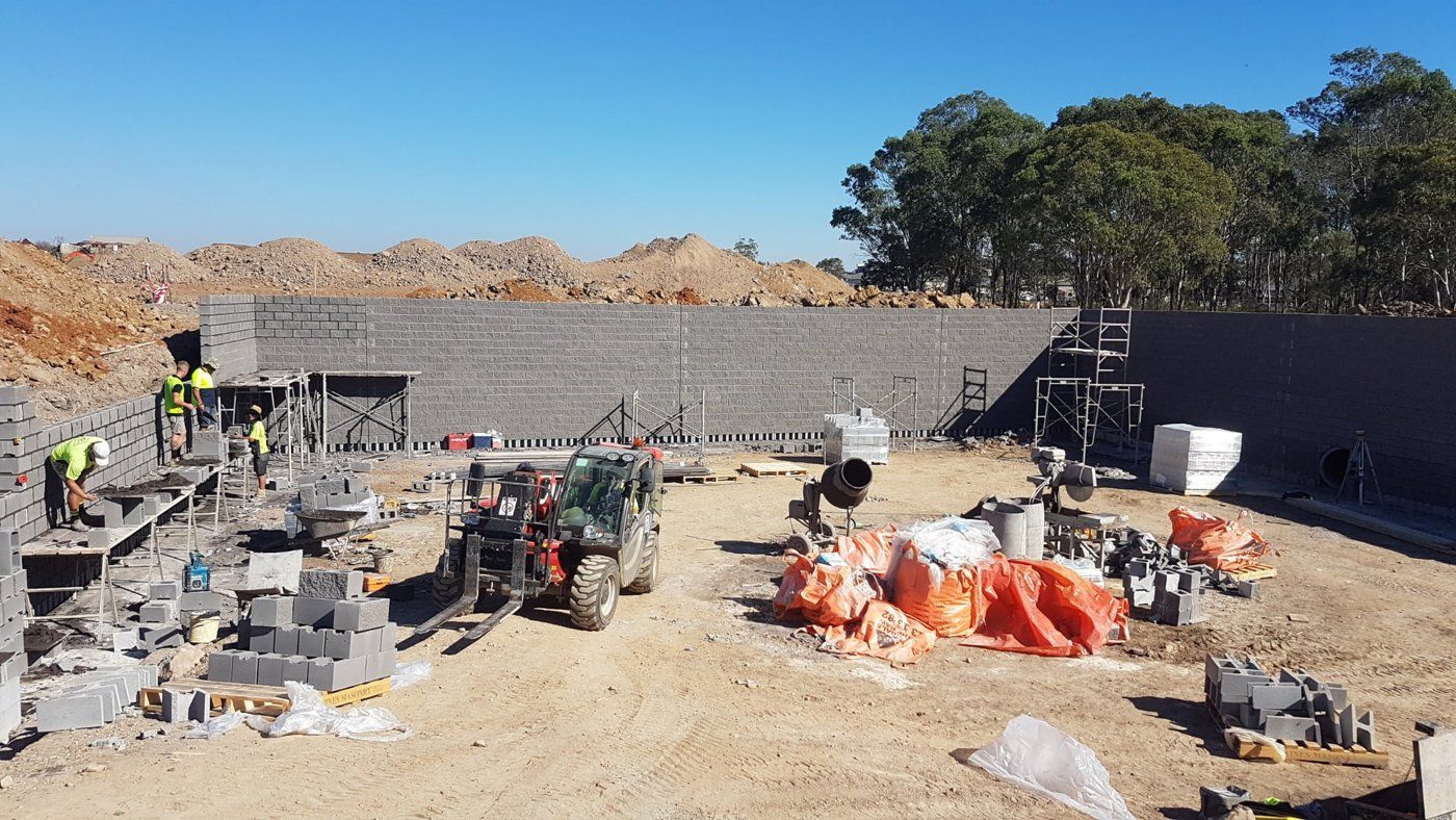 Core-Filled Block Walls installed by Urbanscapes