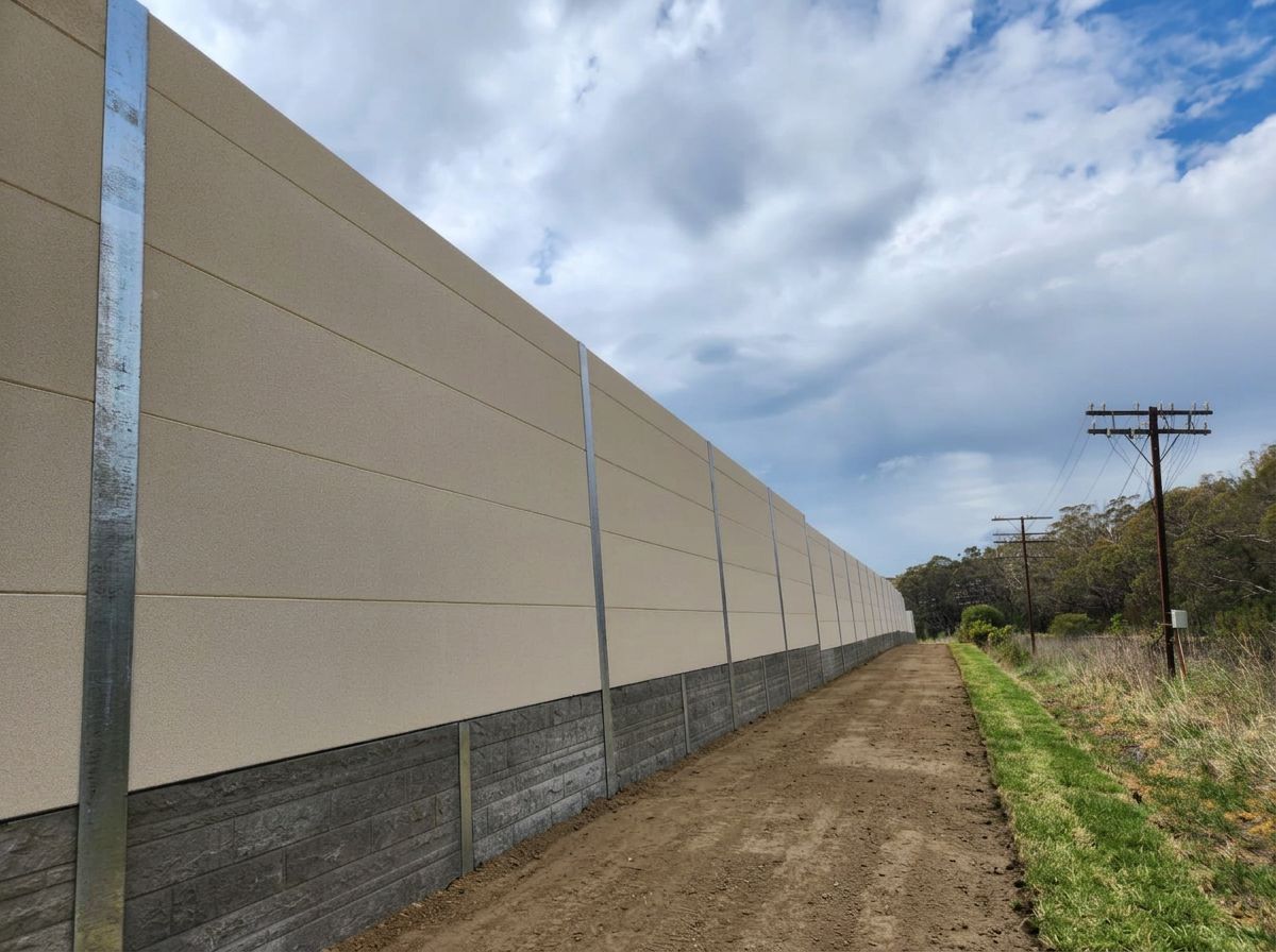 Mittagong Sound Wall — sound barrier acoustic walls by Urbanscapes