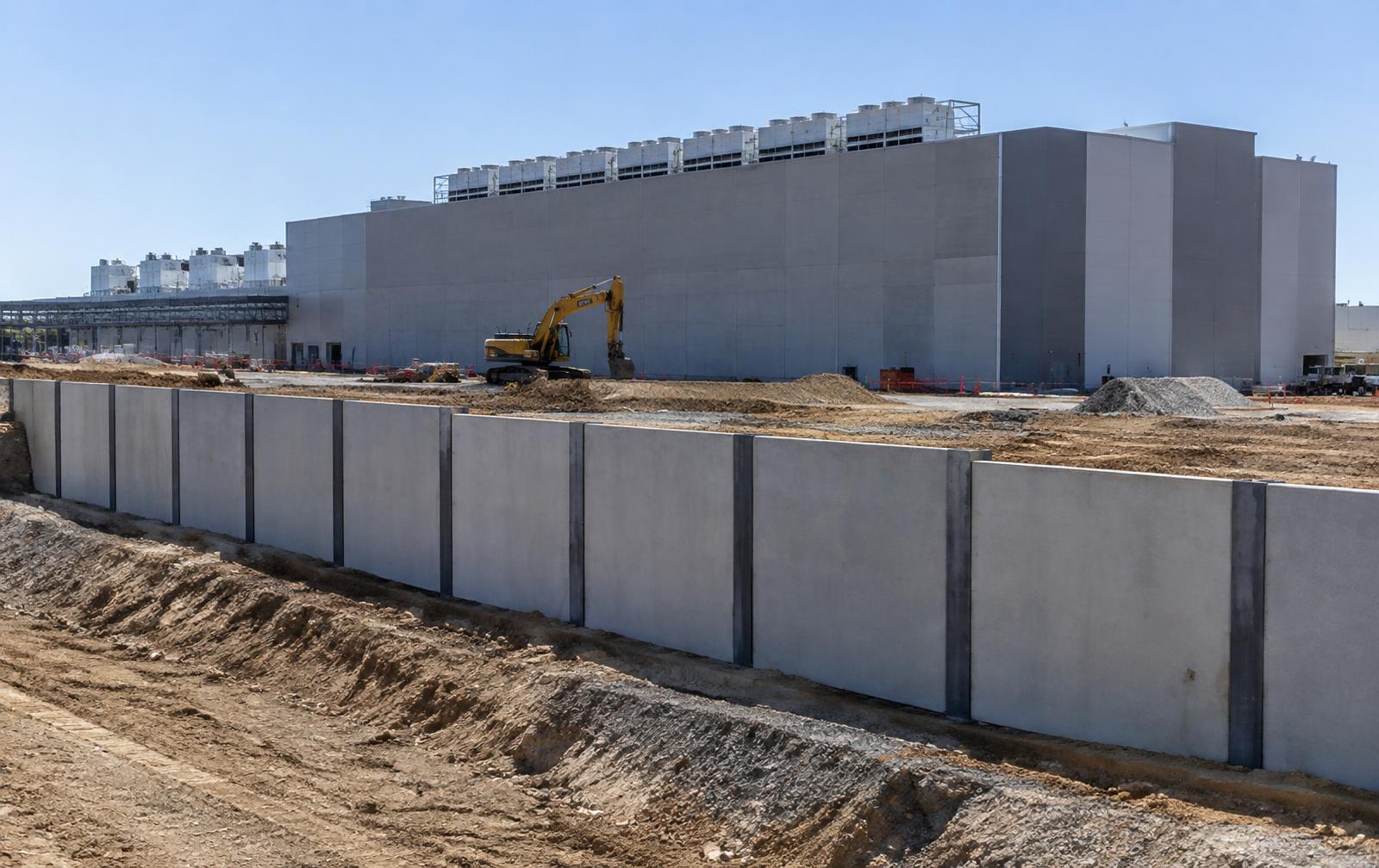 Data Centres retaining wall project
